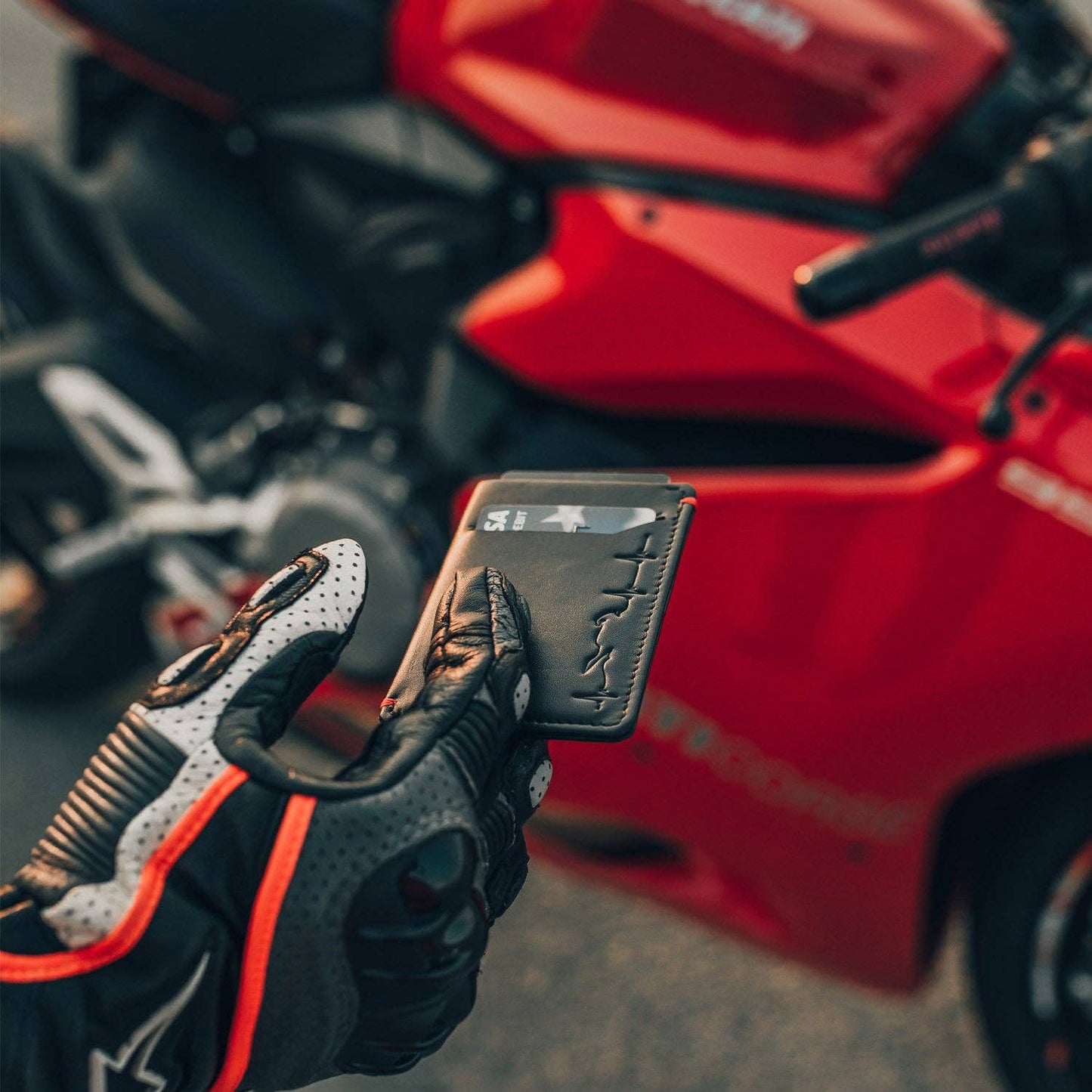 Motorcycle Heartbeat - Slim Motorcycle Wallet