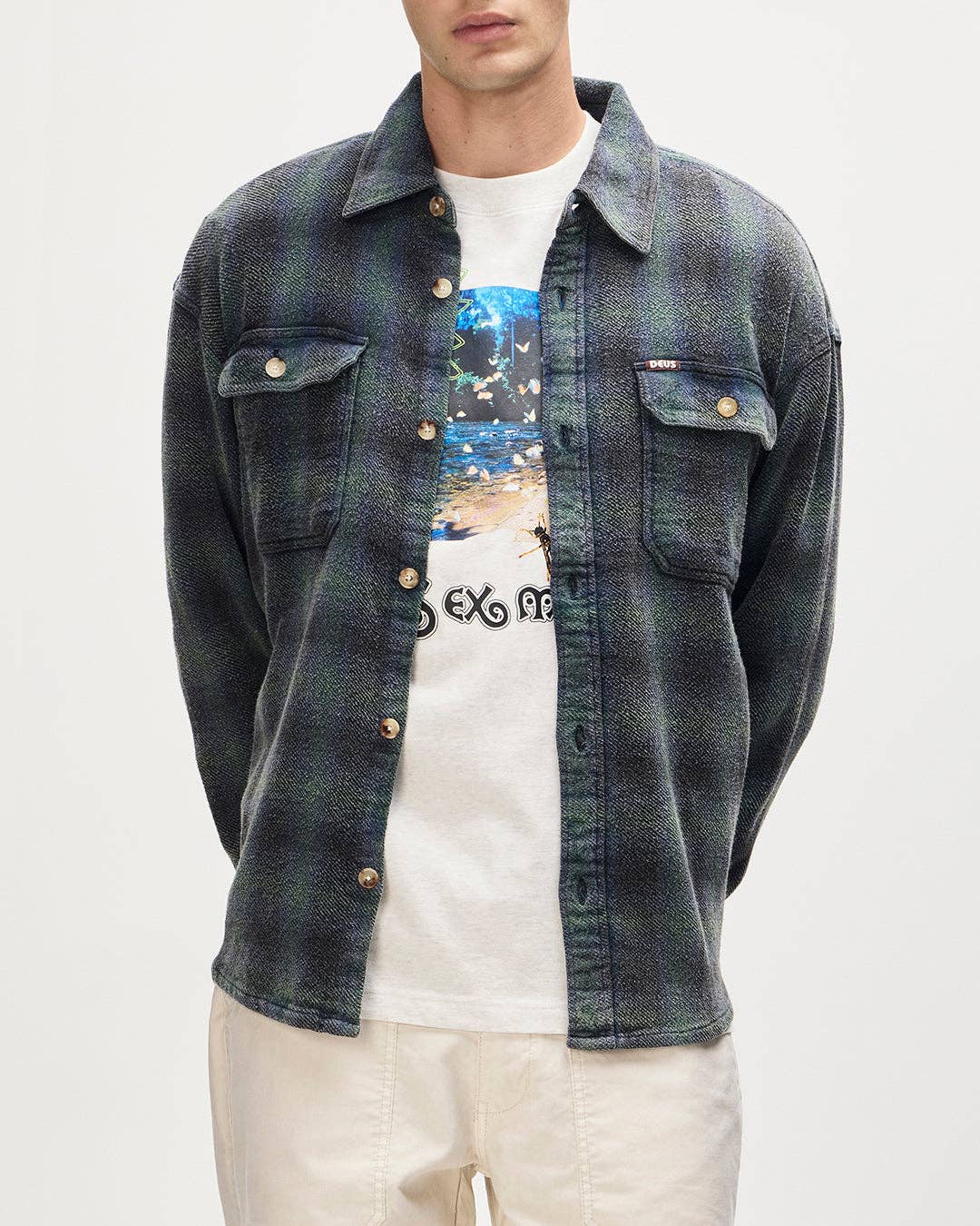 Too Busy To Work Check Shirt - Black Check: Black Check / XL