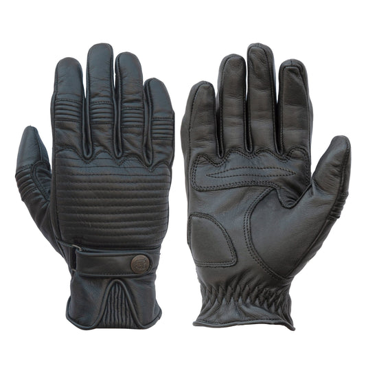 Garage Leather CE Gloves Black