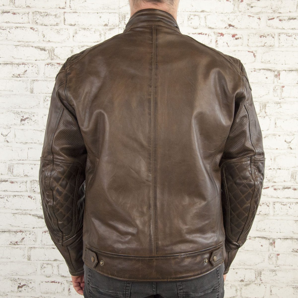 Rogue Leather Jacket Waxed | Brown