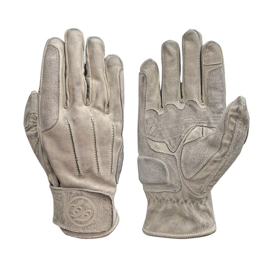 Rover Leather CE Gloves Aged White