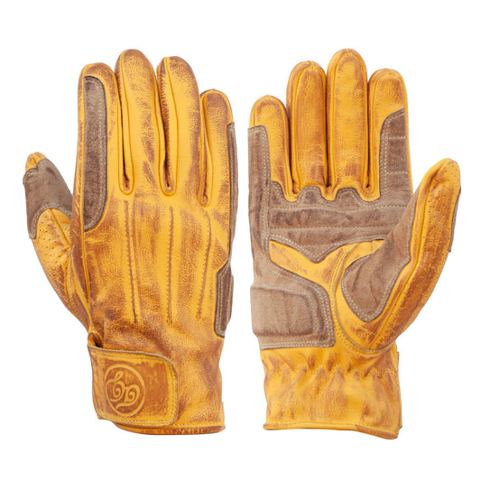 Rover Leather CE Gloves Waxed Yellow