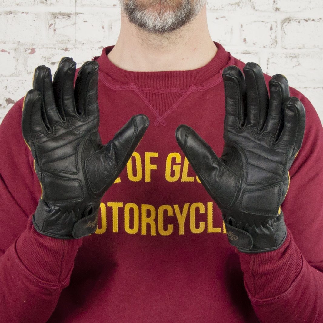 Victory Leather CE Gloves Black / Yellow