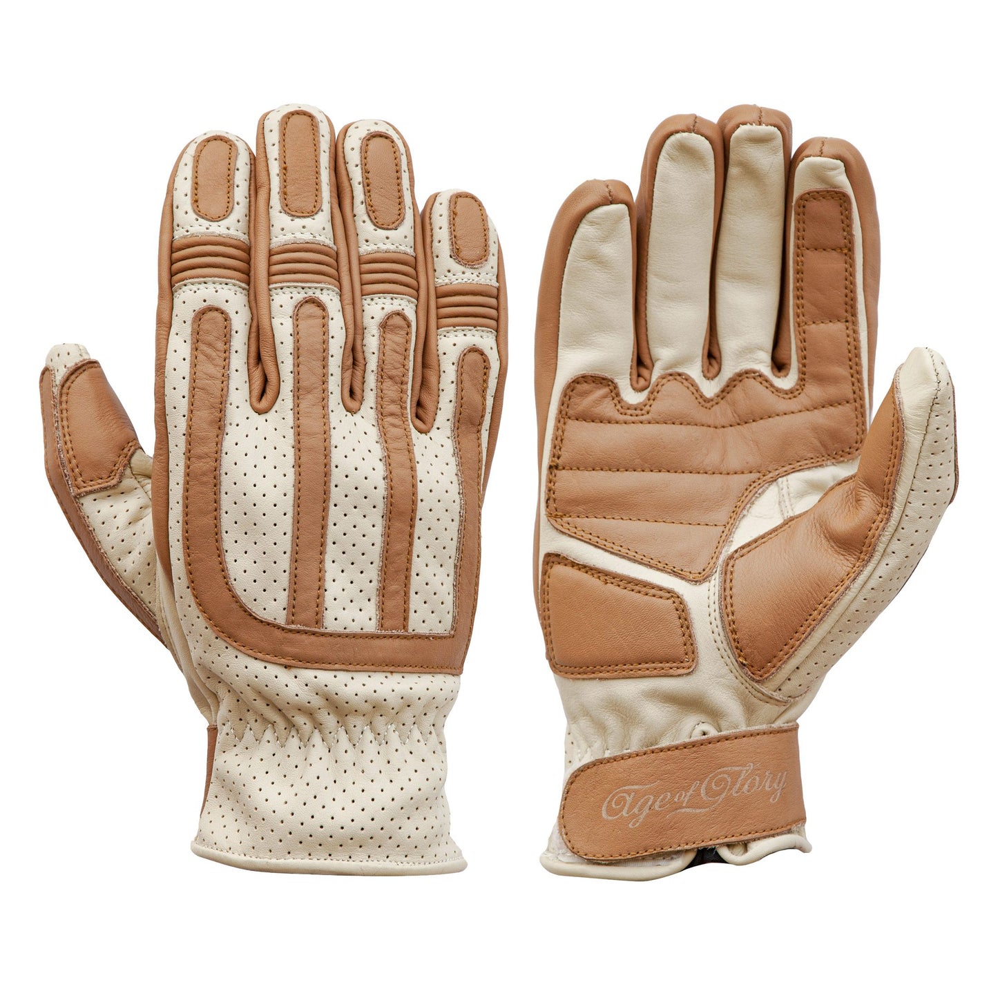 Victory Leather CE Gloves Cream / Camel