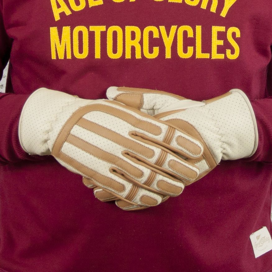 Victory Leather CE Gloves Cream / Camel