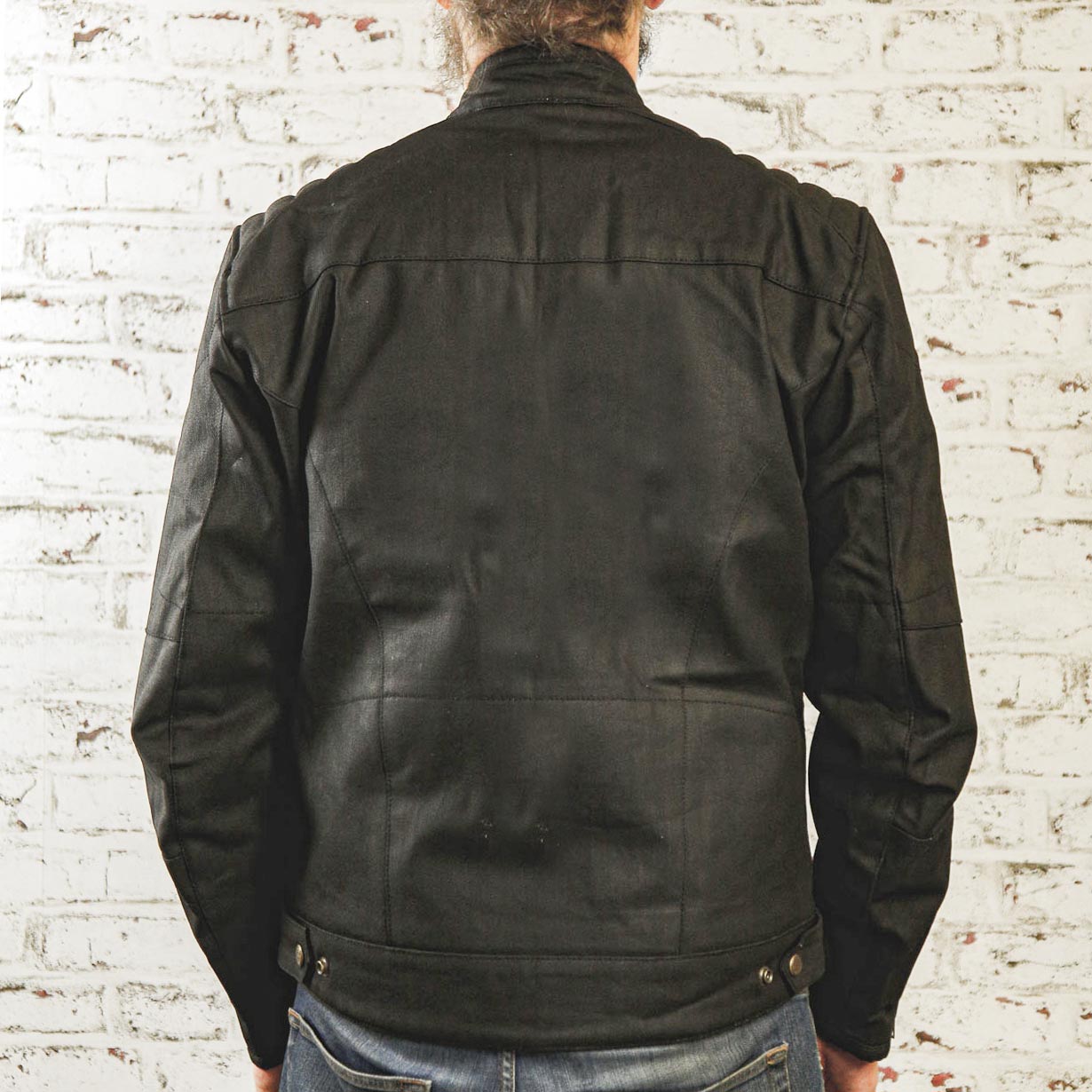 Worker Coated Denim Jacket | Black
