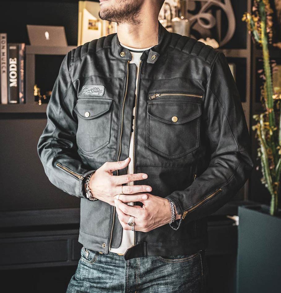 Worker Coated Denim Jacket | Black