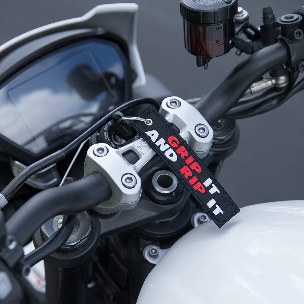 Grip It and Rip It - Motorcycle Keychain