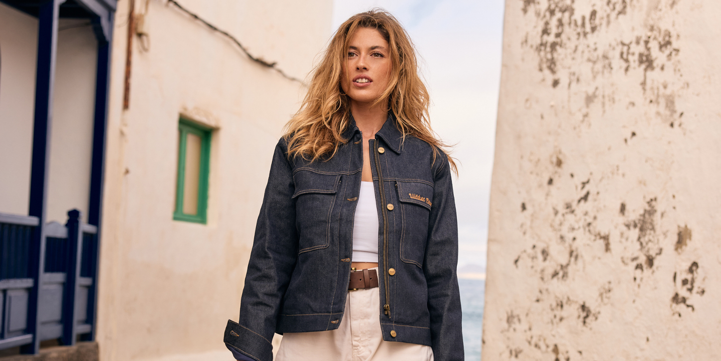 DENIM MOTORCYCLE JACKET - HERITAGE