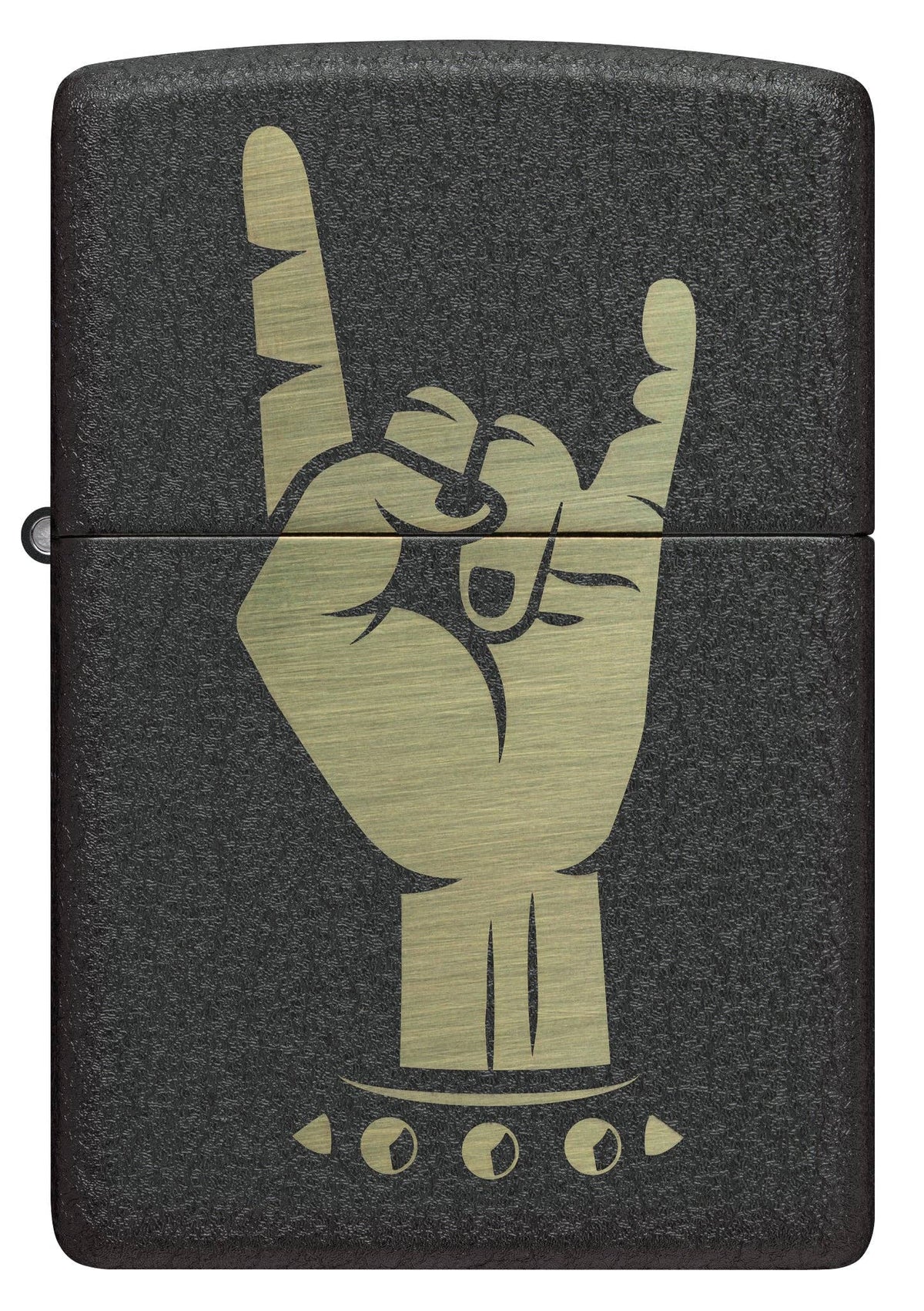 Zippo Rock On Design Black Crackle® Windproof Lighter