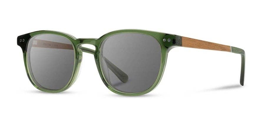 CAMP Topo Sunglasses - Fern: Fern / Walnut / Basic Polarized Grey