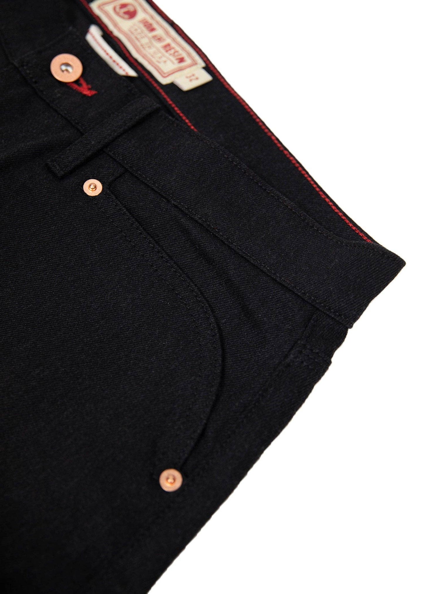 Enduro Reinforced Denim Jeans in Black: 38