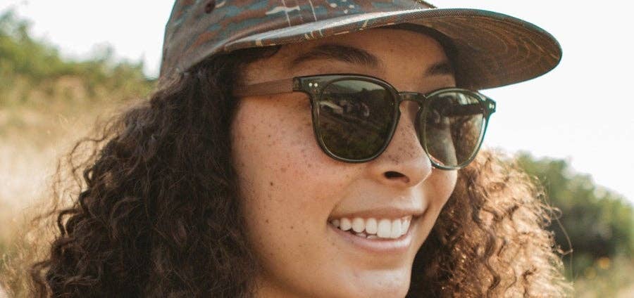 CAMP Topo Sunglasses - Fern: Fern / Walnut / HD Plus Polarized Blue Flash