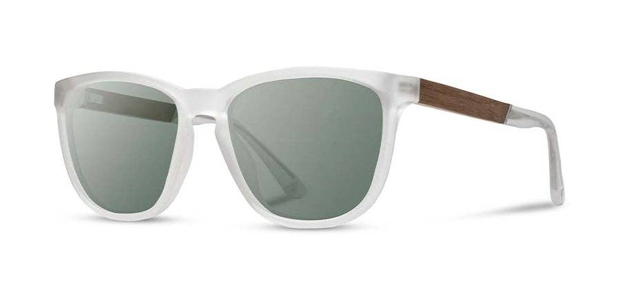 CAMP Arrowcrest Sunglasses - Matte Crystal: Matte Crystal / Walnut / HD Plus Polarized Blue Flash