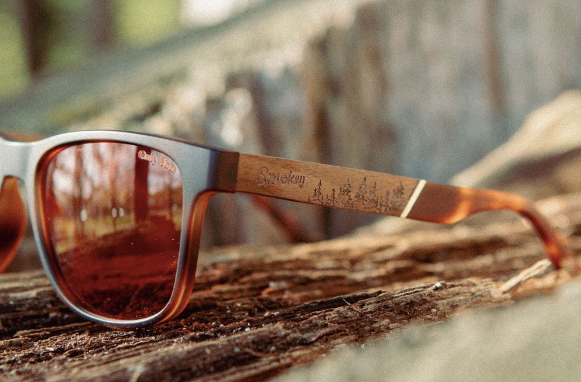 Smokey Bear x CAMP Trail Sunglasses - Matte Tortoise: Polarized Amber