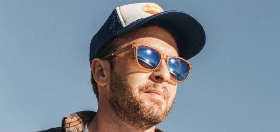 CAMP Arrowcrest Sunglasses - Matte Orange: Matte Orange / Walnut / HD Plus Polarized Blue Flash