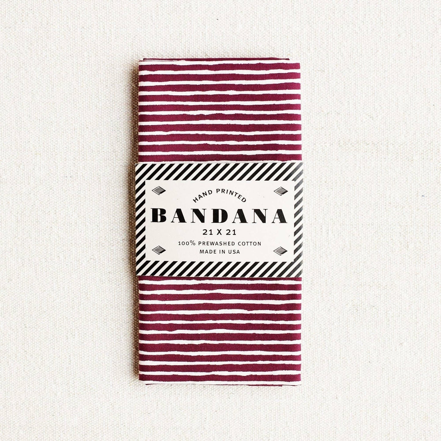 Striped Bandana l Wine