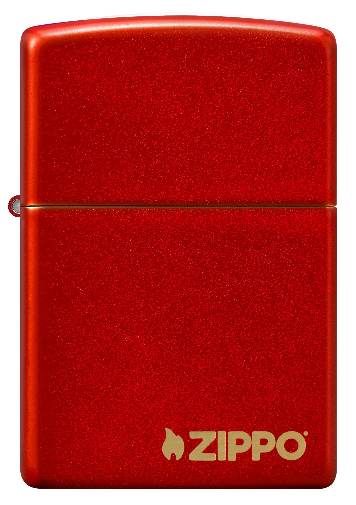 Zippo Classic Metallic Red Zippo Logo Windproof Lighter