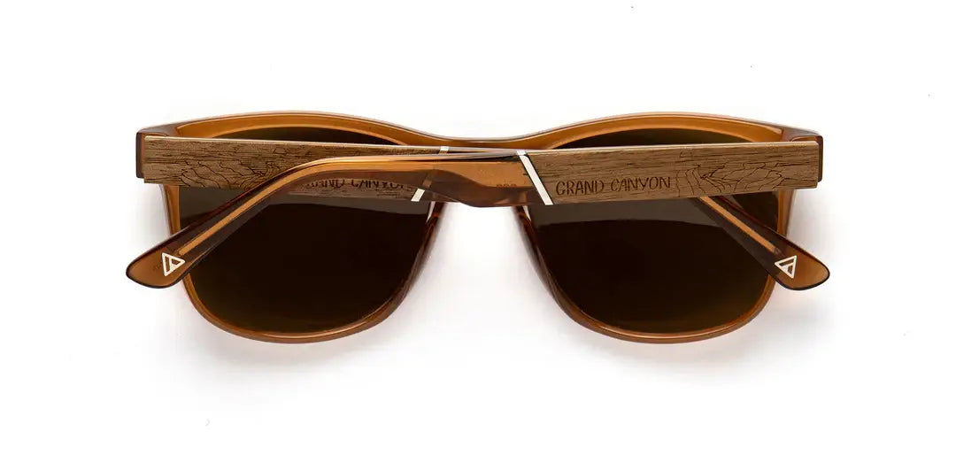 CAMP Trail Sunglasses - Grand Canyon Engraved Edition: Sienna / Walnut Engraved / Basic Polarized Brown