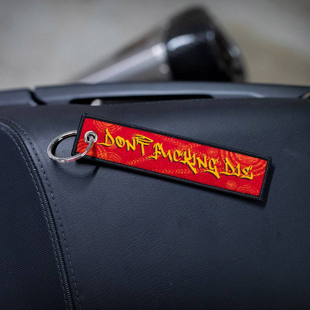 Don't Die Graffiti - Motorcycle Keychain