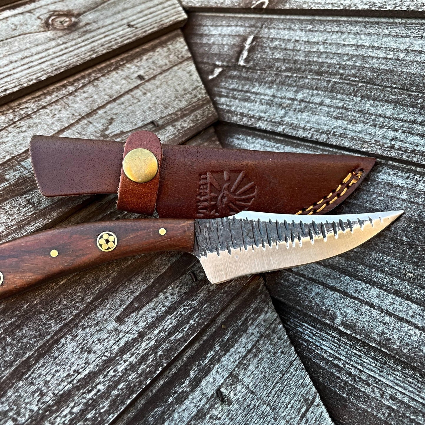 Carbon steel Black Walnut wood scales