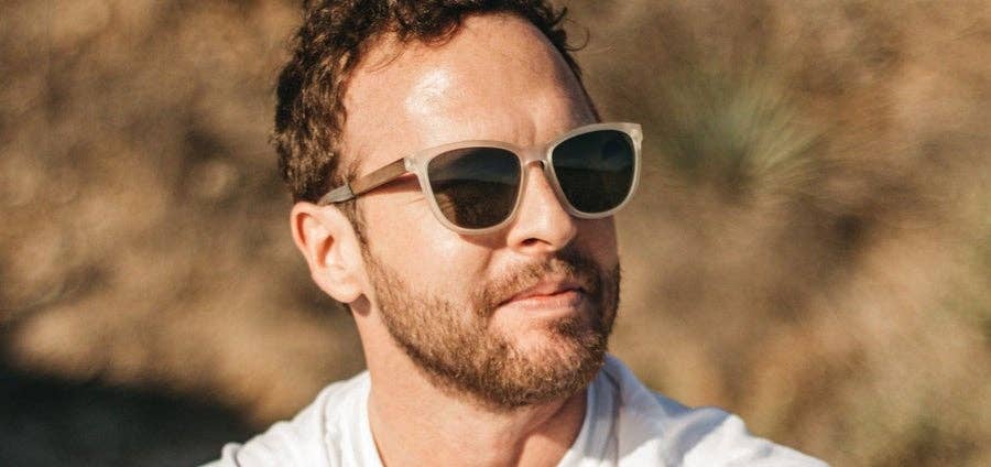 CAMP Arrowcrest Sunglasses - Matte Crystal: Matte Crystal / Walnut / HD Plus Polarized G15