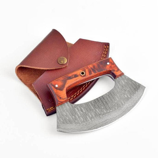 Damascus Steel Alaskan Ulu knife
