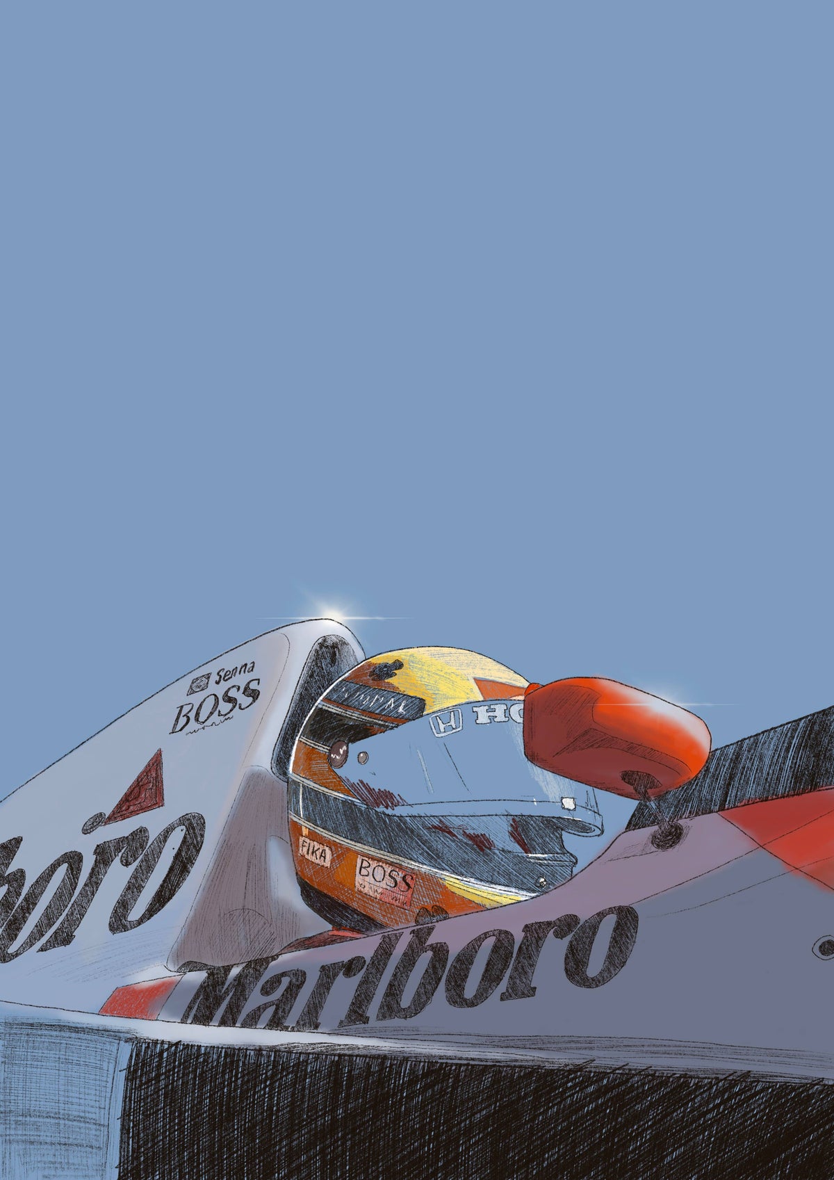 PRINT “Ayrton Senna Marlboro F1"