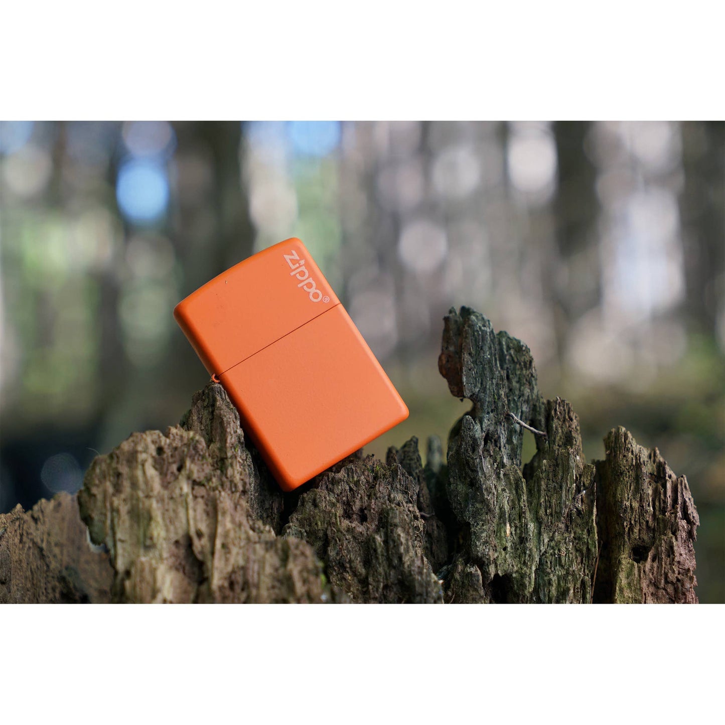 Zippo Classic Orange Matte Zippo Logo Windproof Lighter