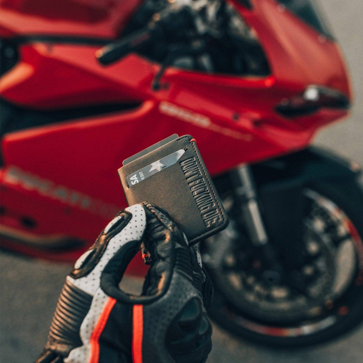 Don't Fucking Die - Slim Motorcycle Wallet