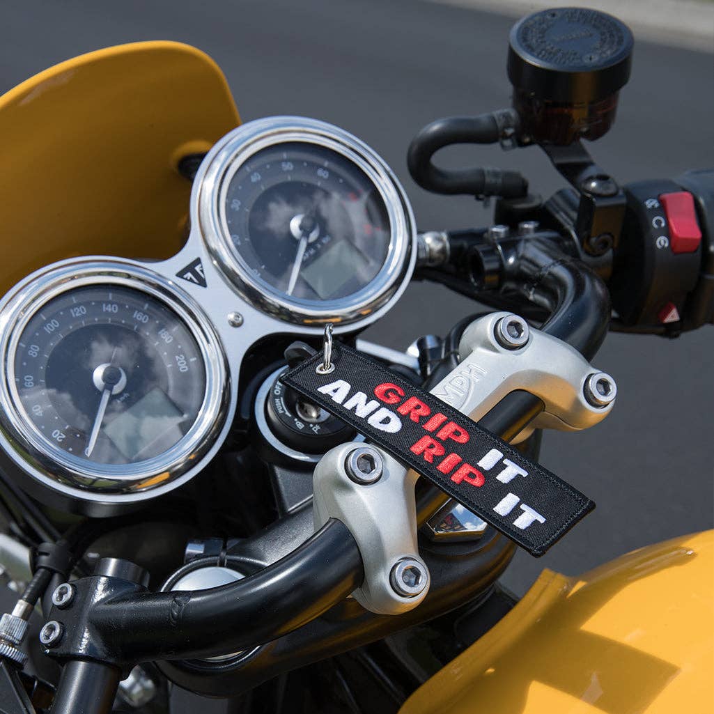 Grip It and Rip It - Motorcycle Keychain