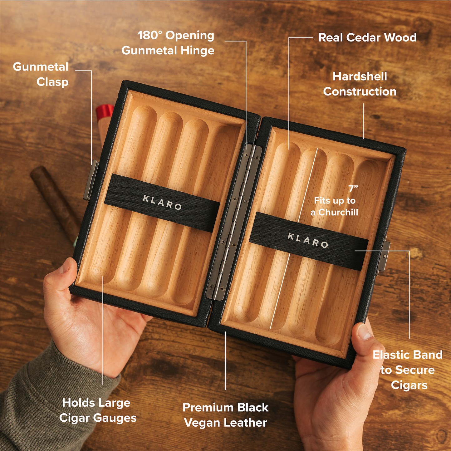 Maxwell 8 Cigar Travel Case