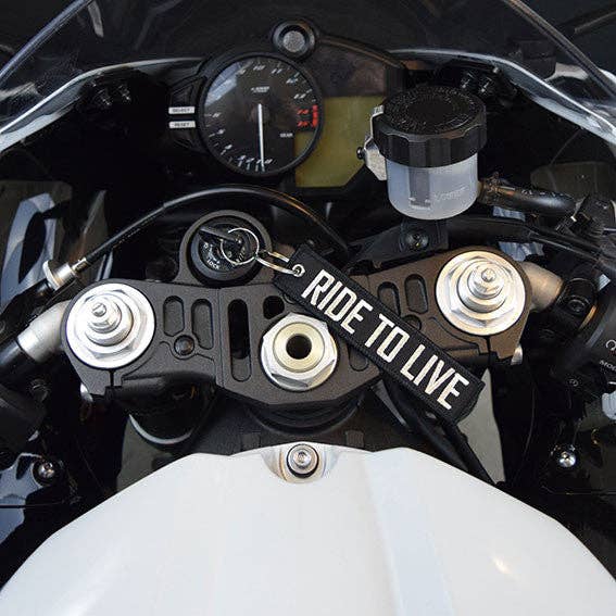 Live to Ride/Ride to Live (Silver edition) - Motorcycle Keychain