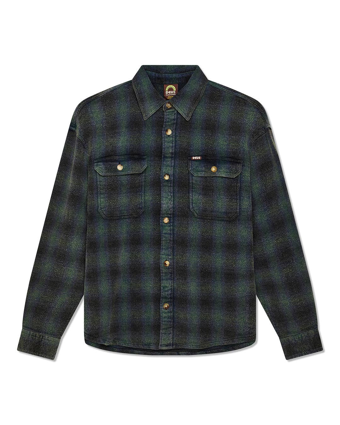 Too Busy To Work Check Shirt - Black Check: Black Check / XL