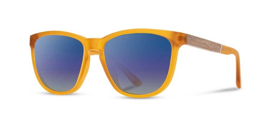 CAMP Arrowcrest Sunglasses - Matte Orange: Matte Orange / Walnut / HD Plus Polarized Blue Flash