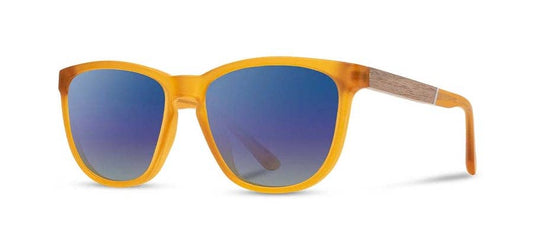 CAMP Arrowcrest Sunglasses - Matte Orange: Matte Orange / Walnut / HD Plus Polarized Blue Flash