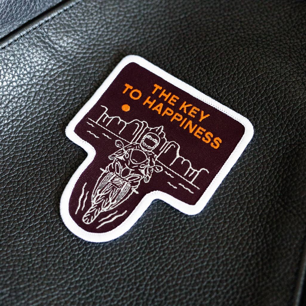 The Key To Happiness - Motorcycle Patch
