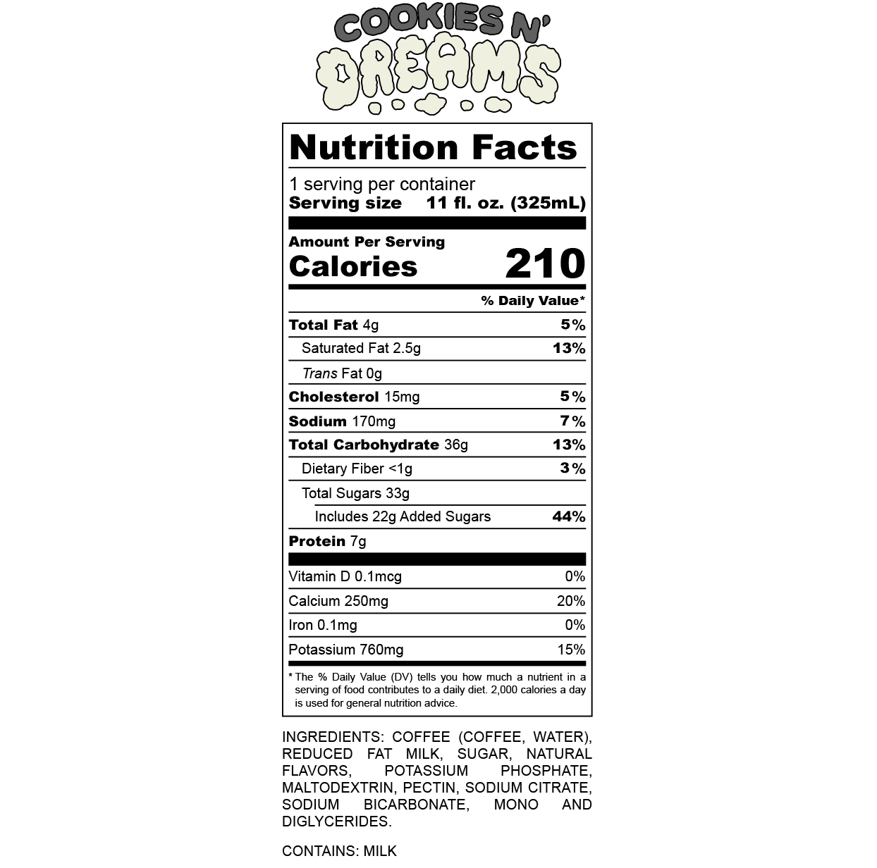 Cookies N' Dreams Latte | 12-Pack | Flavored Coffee