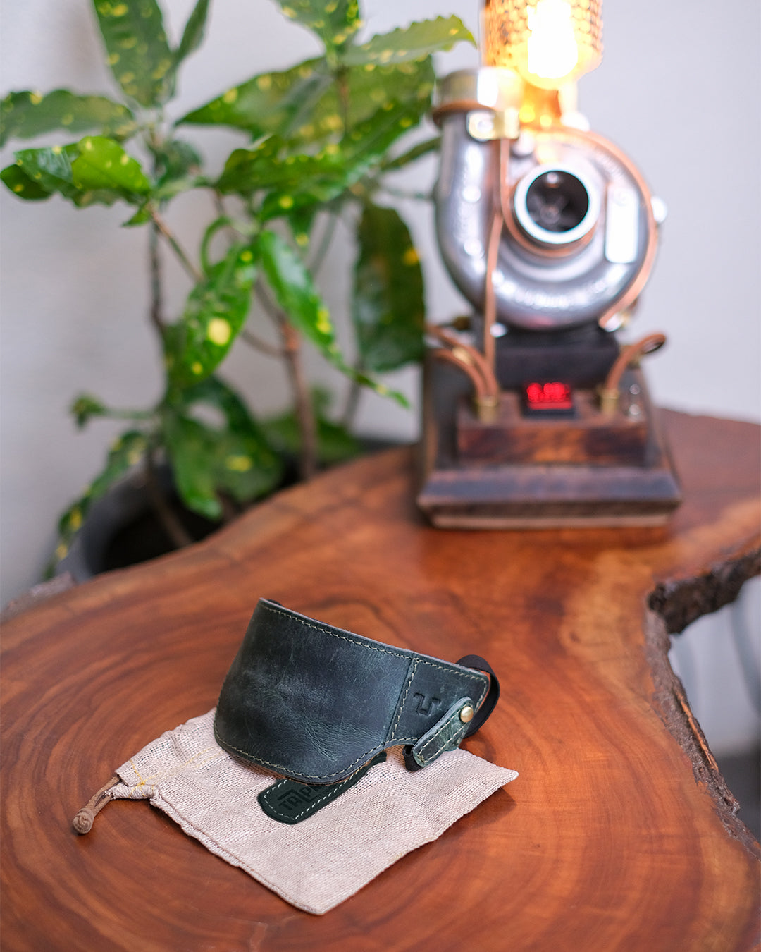 Buff Leather Shoe Protector Slip On - Black