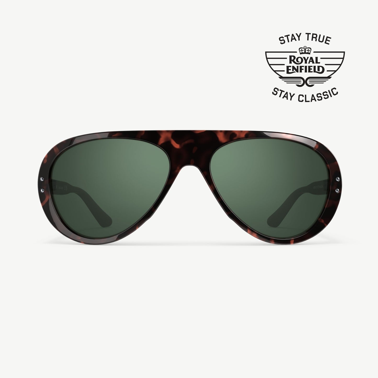 VALLON x Royal Enfield Moto Aviators - Dark Tortoise Green