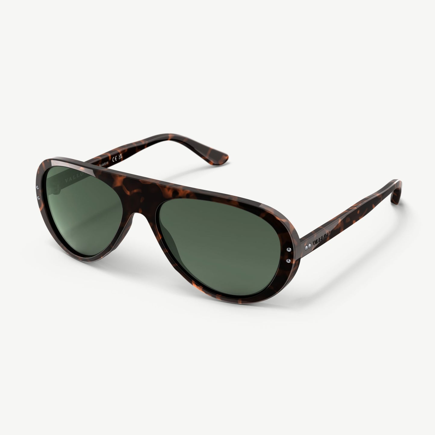 VALLON x Royal Enfield Moto Aviators - Dark Tortoise Green