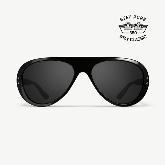 VALLON x Royal Enfield Moto Aviators - Black Smoke
