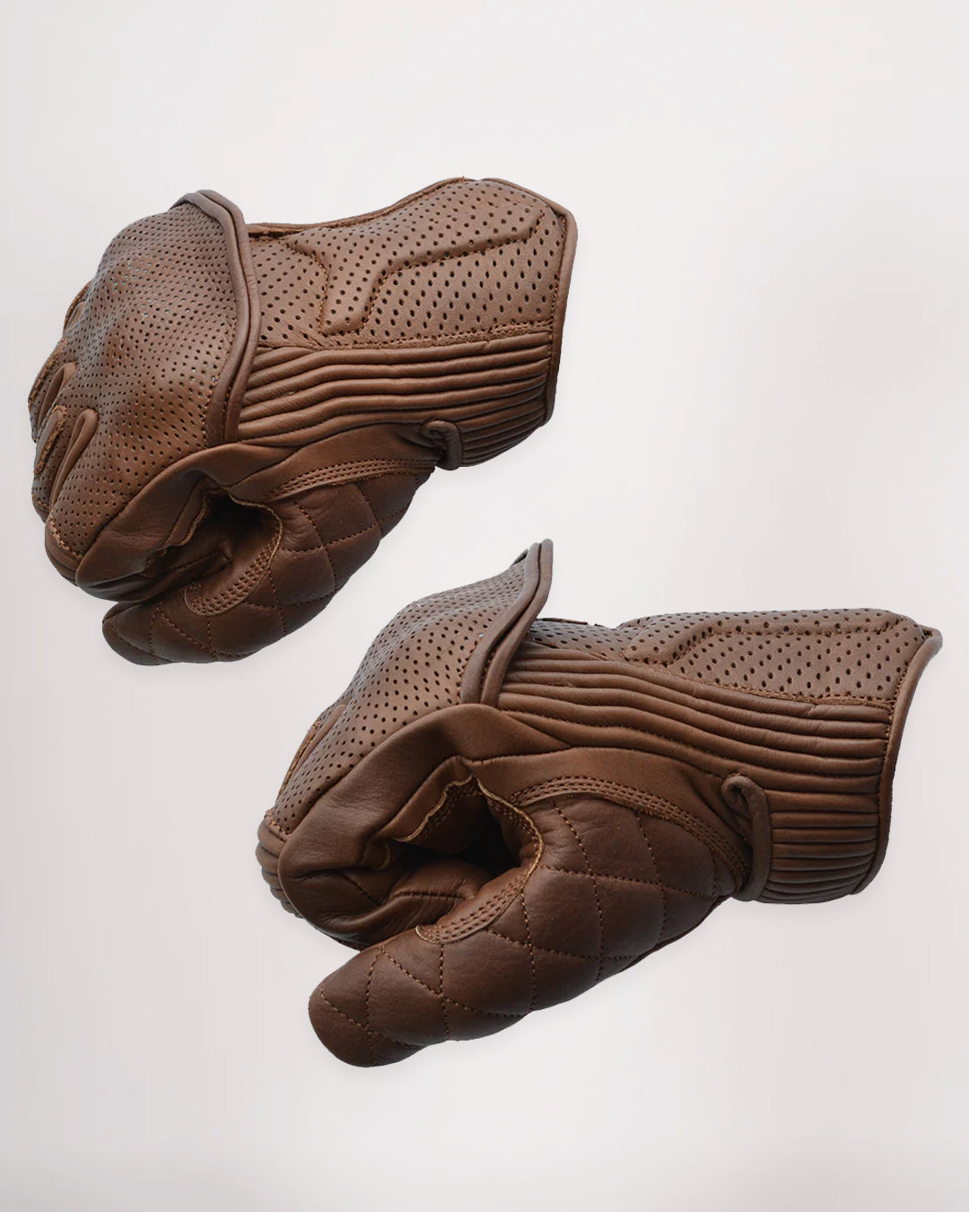 Silk Lined Predator Gloves - Waxed Brown