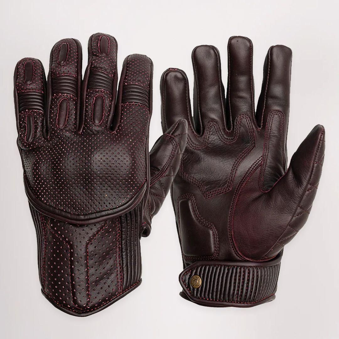 Silk Lined Predator Gloves - Oxblood