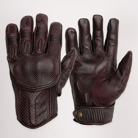 Silk Lined Predator Gloves - Oxblood