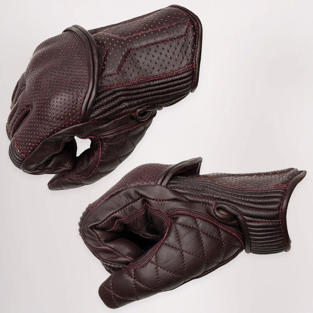 Silk Lined Predator Gloves - Oxblood