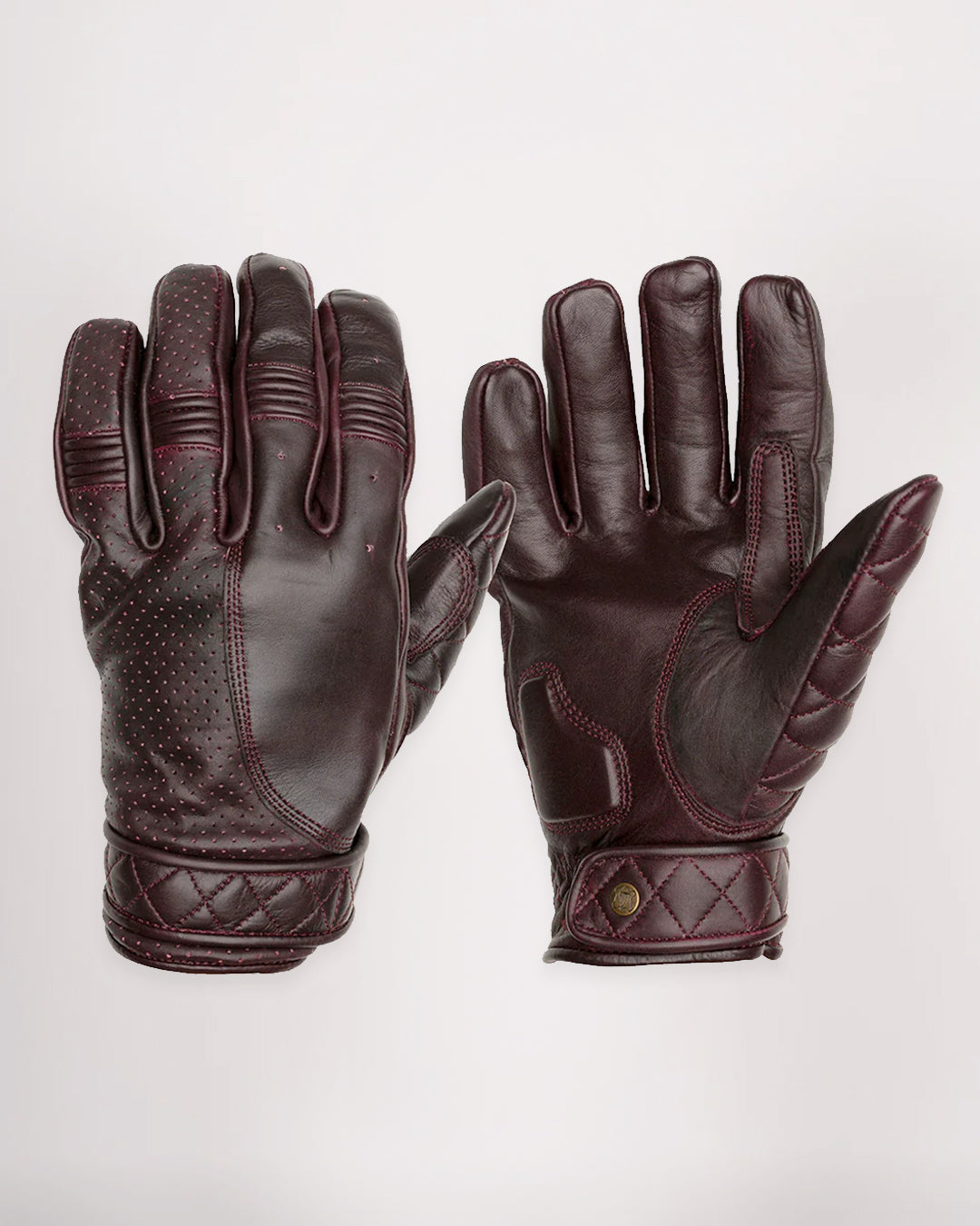 Short Cuff Bobber Gloves - Oxblood