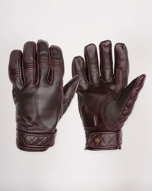 Short Cuff Bobber Gloves - Oxblood