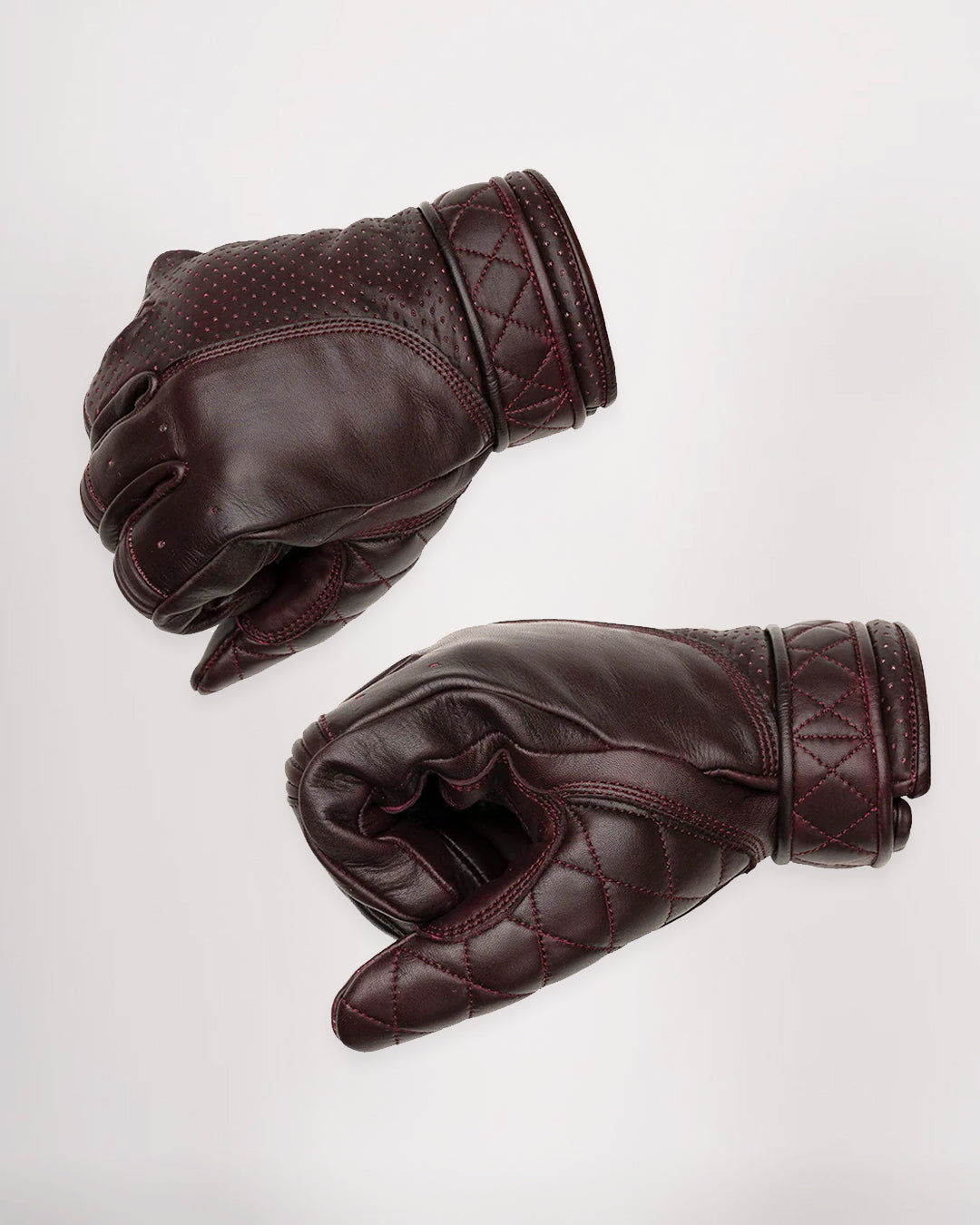Short Cuff Bobber Gloves - Oxblood