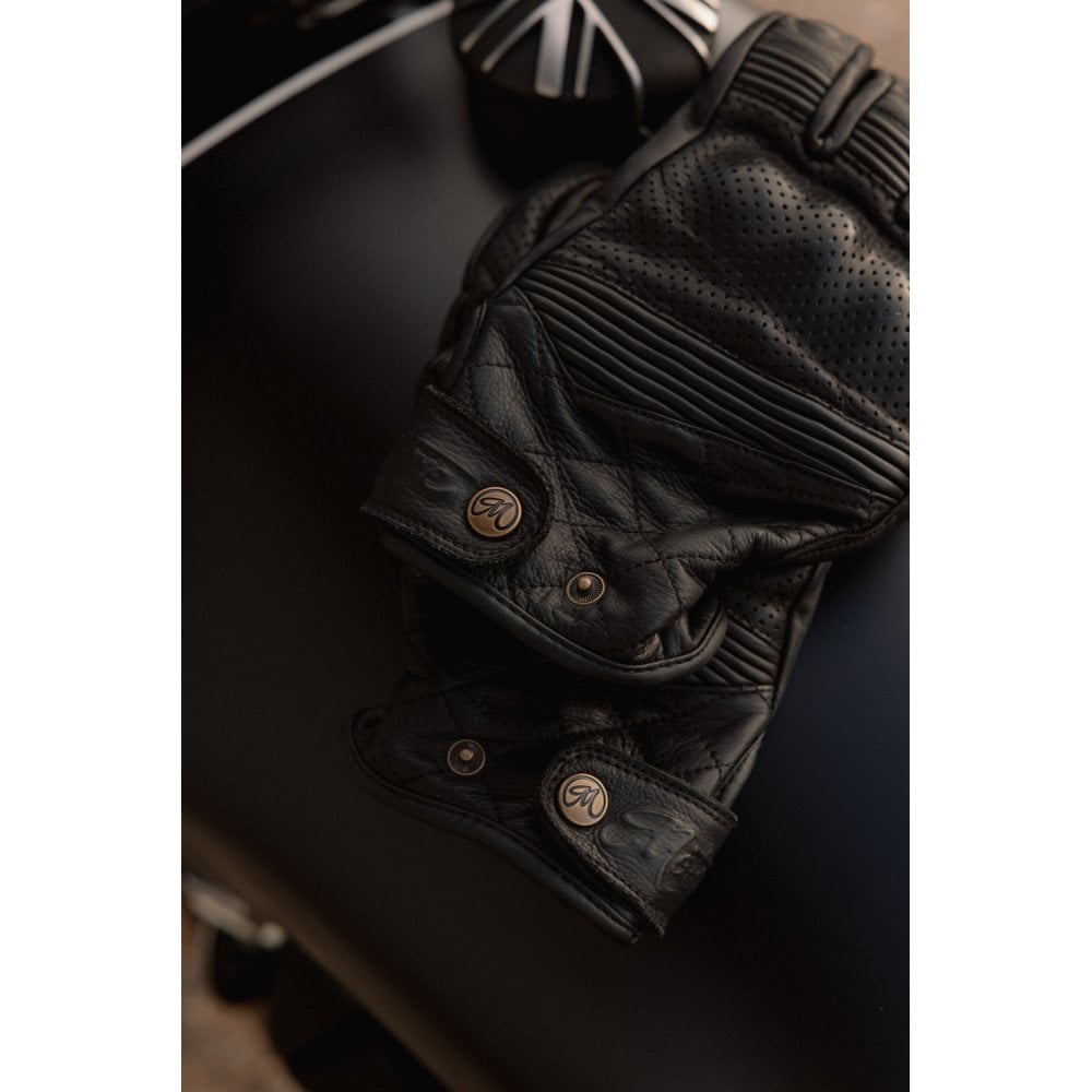 Motone SPECTRE - Motorcycle Gloves - Aniline Leather - Black